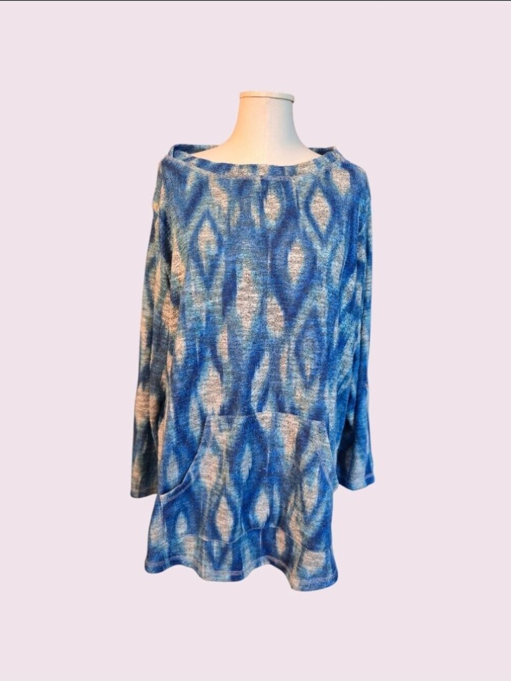 Ruby Rd ikat pattern tunic size 2X